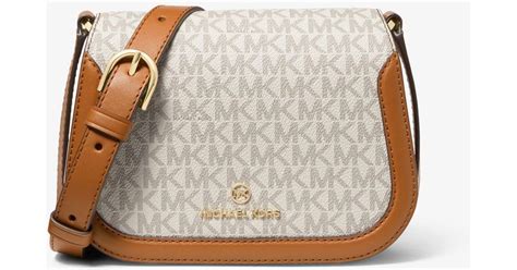 Michael Kors Lucie Small Logo Crossbody Bag in Natural 